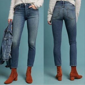 Boyish Blake Mid-Rise Cropped Skinny Jeans in Philadelphia Story Sz 29